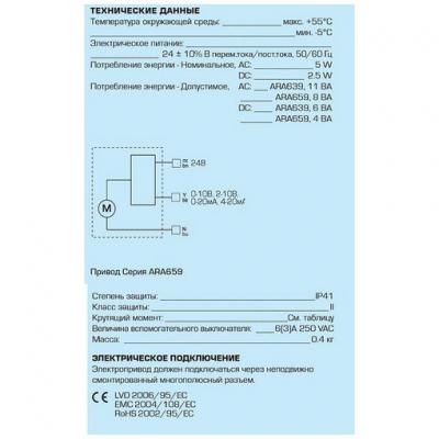 Электропривод поворотный ARA 655